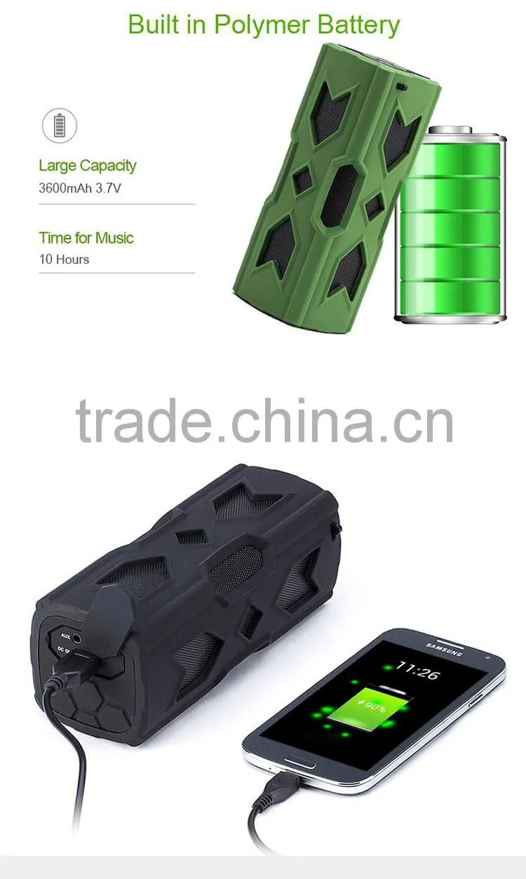 Portable hands-free call waterproof powerbank wireless bluetooth speaker with nfc function