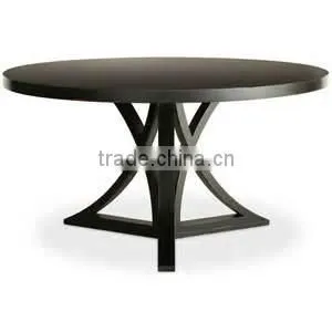 Elegant design curved table leg wooden restaurant dining table