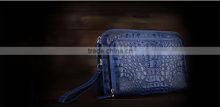 Zipper Clutch Wallet Custom Leather Bag Clutch Bag Genuine Crocodile Bag Men Luxury Wallet Clutch