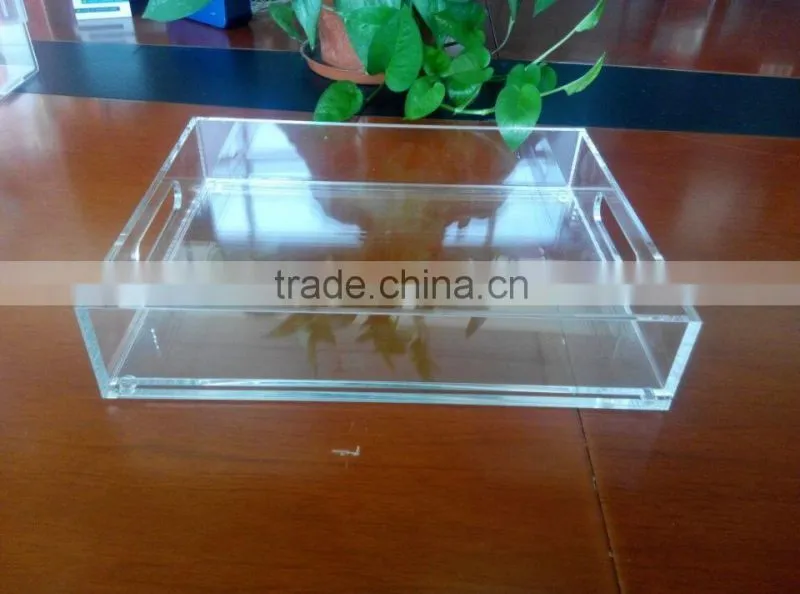 hot sales Acrylic food serving tray for Christmas festival