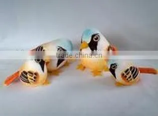 promotional gift plush toy shrike bird 3 D printing plush bird earthbag small shrike bird plush earthbag with beans