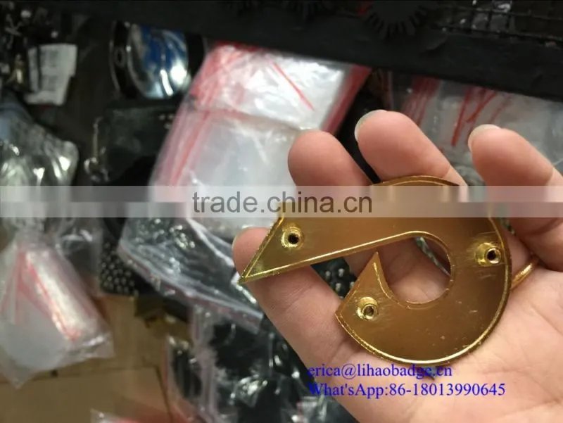 Designer metal plates tags for jeans , designer metal labels for hangbags