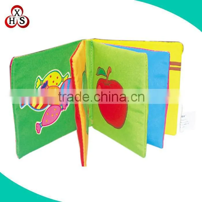 Custom lovely soft child book, plush child book