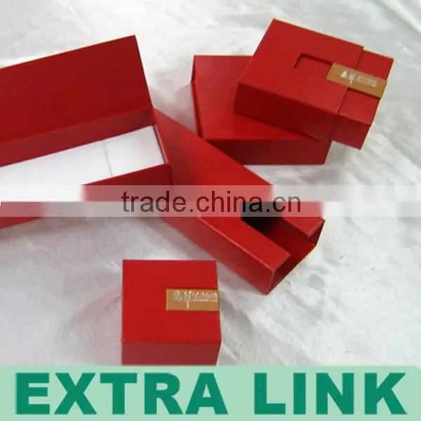 custom golden packaging box for ring gift