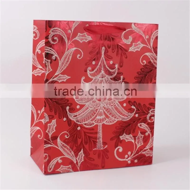 New design eco- friendly paper Christmas felt gift bag wholesale