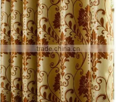 customized window curtain fabric, jacquard fabirc 021 fire retardant blackout fabric for bedroom