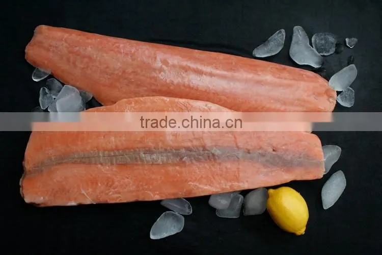 Frozen chum salmon fillet gutted fish seafood kingsunfoods