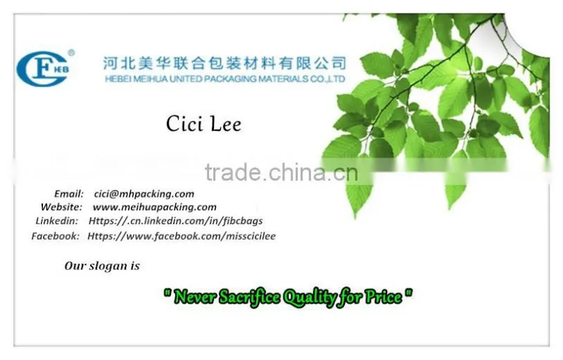 Jumbo bag size manufacturer