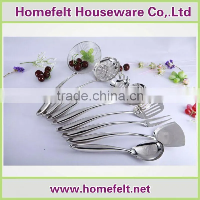 Senior 8-pieces stainless steel kitchenware