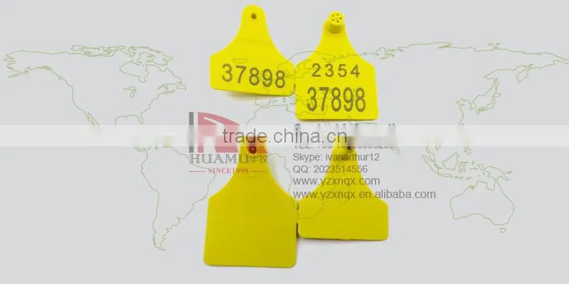 visual cattle laser ear tags 78*56 mm