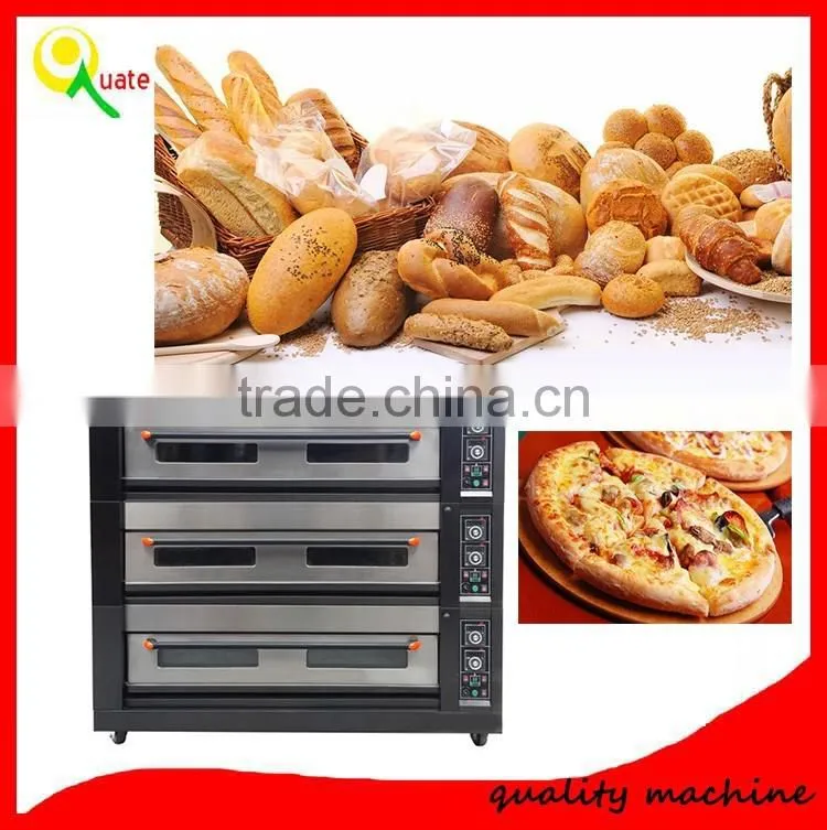 Hot selling 3 decks baking oven in bakery machine
