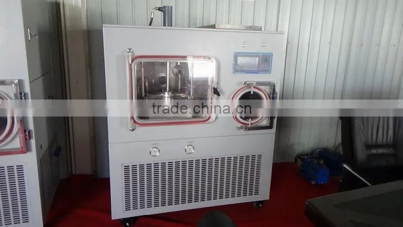 TPV-50F silicon oil heating lyophilizer equipment For food fruit (0.7 square meter,drying curve display)