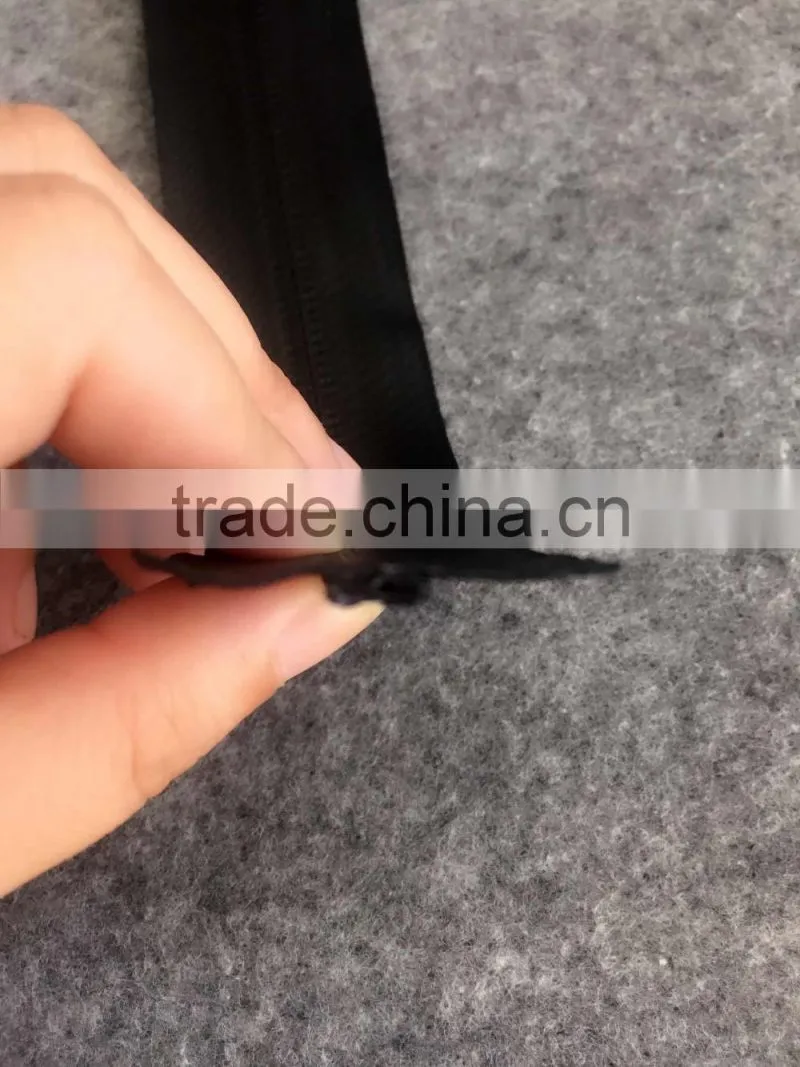 Customized 5# water proof nylon zipper dull finishing --- Chinese coating film