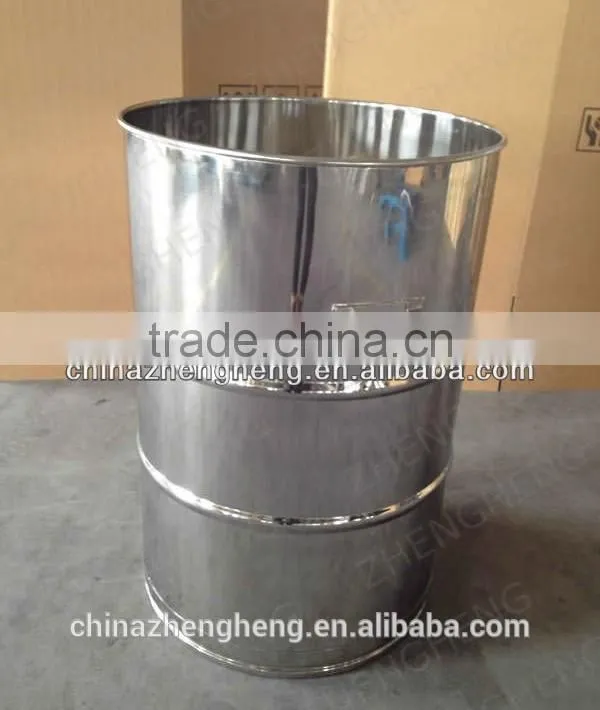 Customizing perforated stainless steel drumwith clamp lid/200L-500L Drum