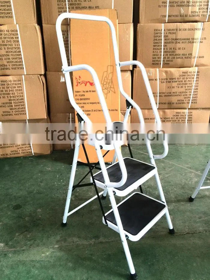 zhejiang manufacturer easylife steel safety 3 step ladder with handrail