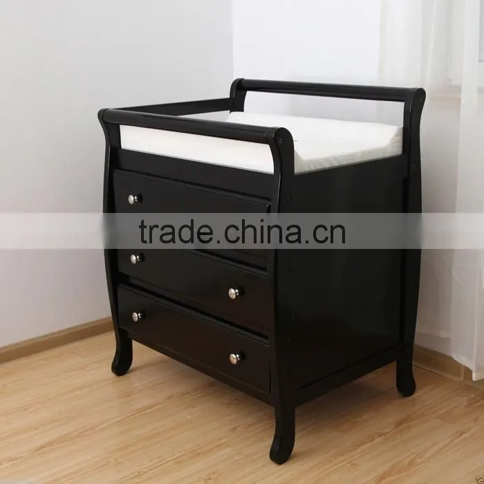 Wholesale Australia / NewZealand Style 3 Drawer Wooden Baby Changing Dresser Change Table