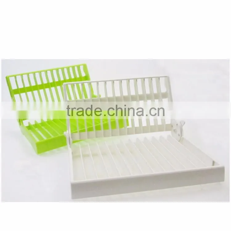 Kitchen Folding Plastic Dish Tableware Drainer Rack
