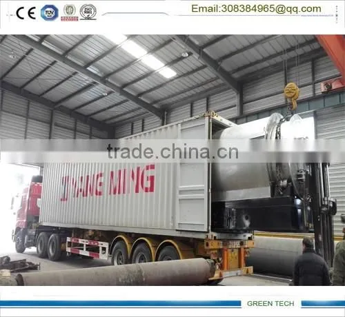 small Plastic recycling equipment getting plastic diesel oil