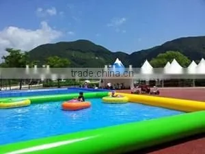 pvc vinyl knitted inflatable fabric for inflatable swimming pools