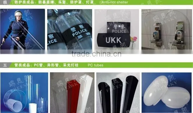 Clear PC products,Polycarbonate products.