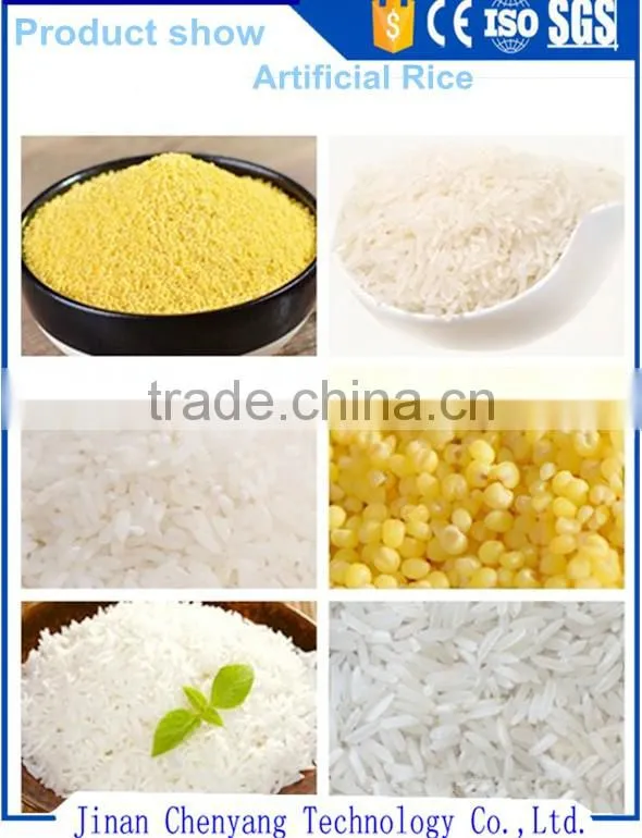 2016 new type artificial rice manufacturing machines/nutritional rice food machines manufacturer/instant rice making line