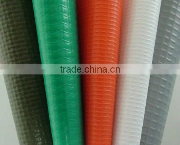200D*300D/18*12 White Fireproof PVC Laminated Fabric For Japan Market