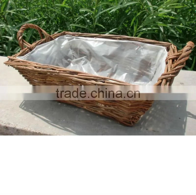 2015 Wicker plant baskets potted plants