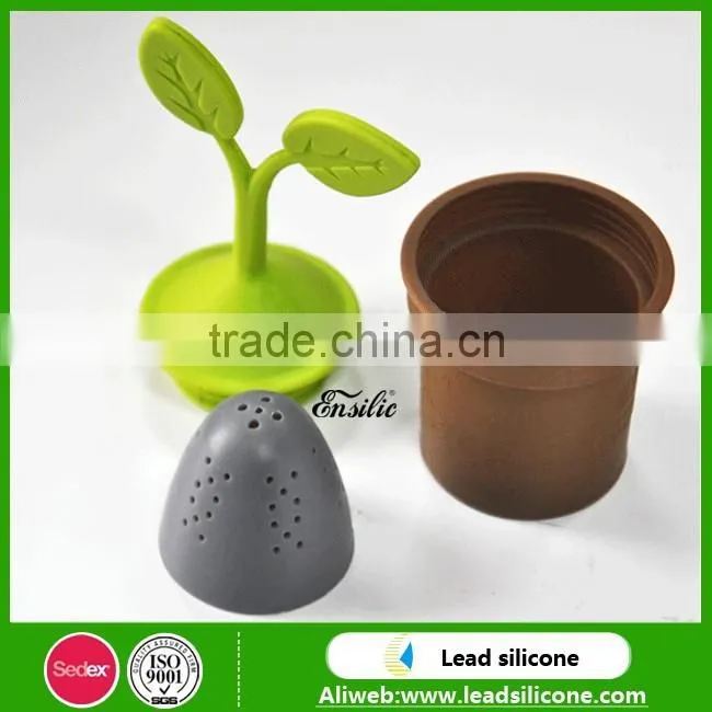New Design Bonsai Shape Silicone Tea Infuser, Funny Silicone Tea Strainer/Infuser