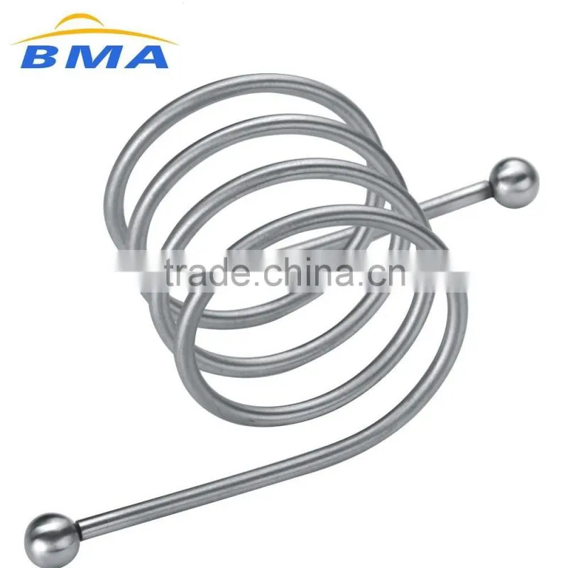 Restaurant Small Square Shape Stainless Steel Napkin Rings