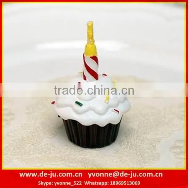 PVC Transparent Gift Box Strawberry Chocolate Cupcake Candles
