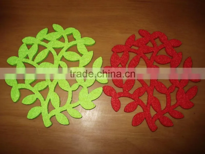 houseware felt coasters/wool felt coasters/nonwoven fabric coasters