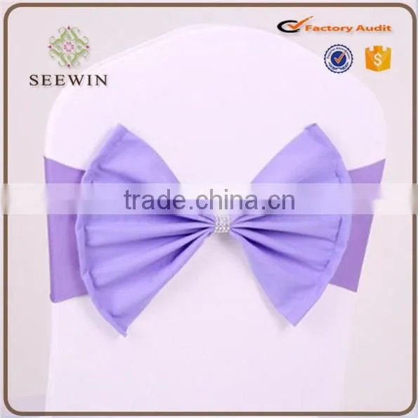 2016 Wholesale Spandex Chair Cover Bands With heart Buckle Spandex Chair Sash for wedding