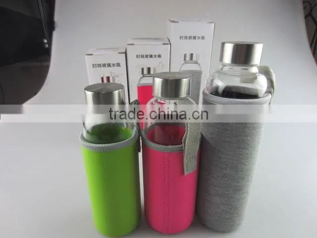 glass bottle with cotton heat proof