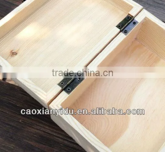 Primary solid wood with lid wooden box chalkboard storage box jewel case