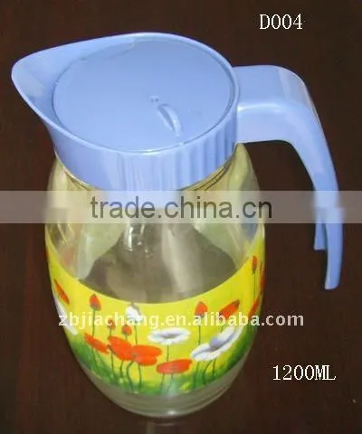1200ml glass beverage bottles with plastic lid