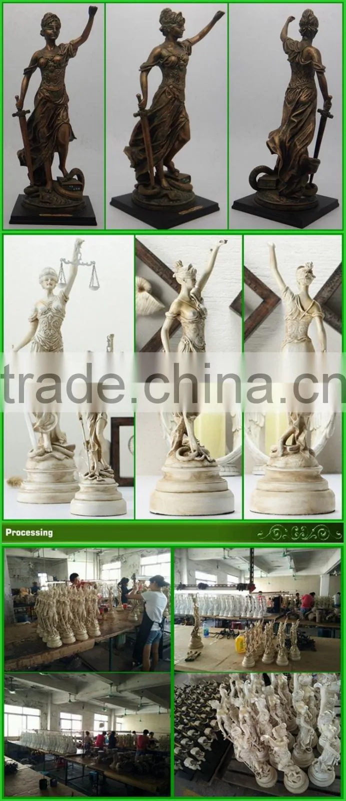 Ancient Greek Myth Themis Figure hot cast bronze sculpture