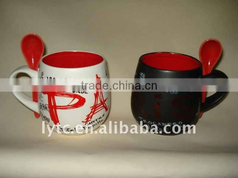 lovely ceramic couple cups