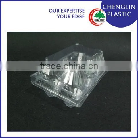 hot sale cheap transparent clear 6 holes plastic egg tray
