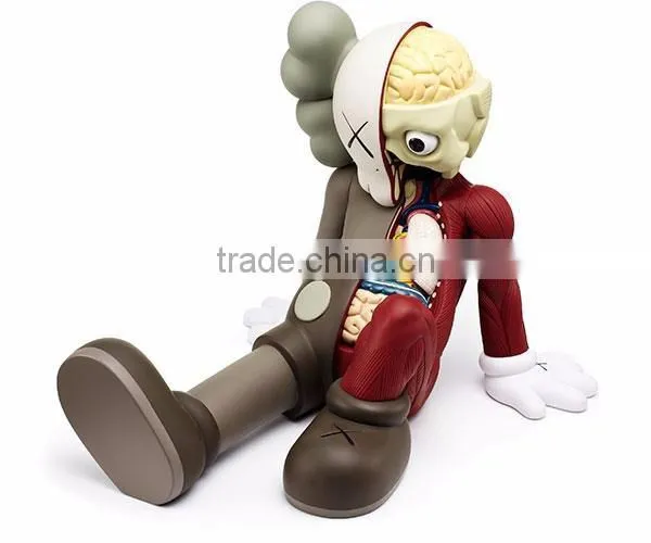 alibaba promotion high quality fiberglass kaws life size cartoon statue