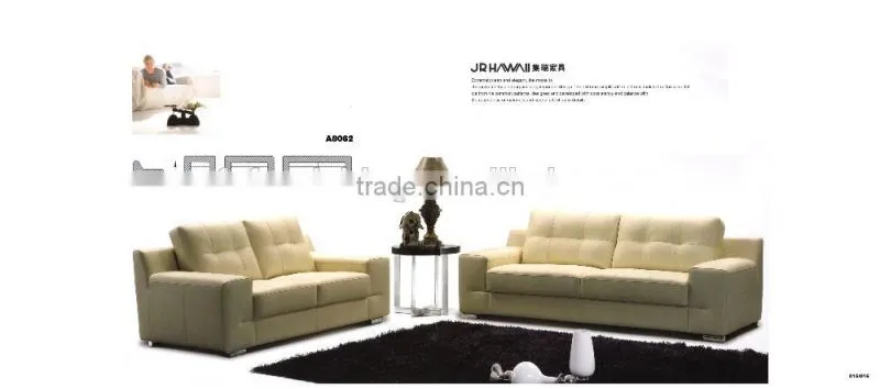 JR8062 Genuine Leather Luxury Modern Italian Leisure Living Room Sofa
