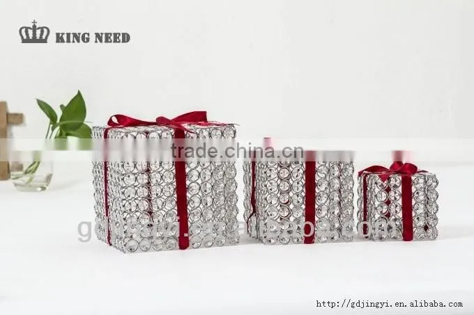 2014 Garden square gift box shape hanging LED string lights