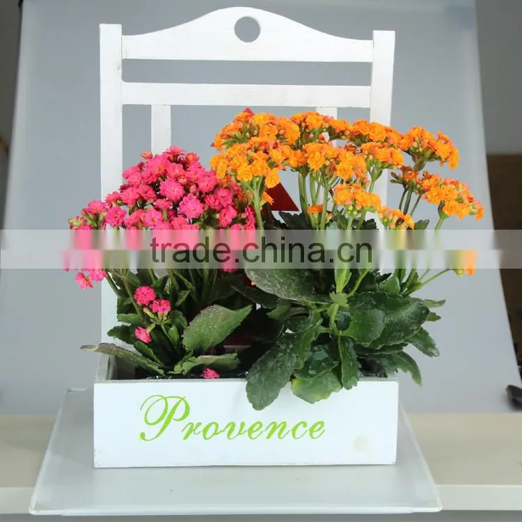 2017 Fashion Outdoor Garden Hanging Wooden Design Flower Pot