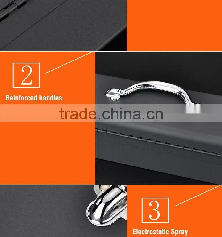 wholesale tool boxes from factory tip toof tool set with heavy duty metal latches