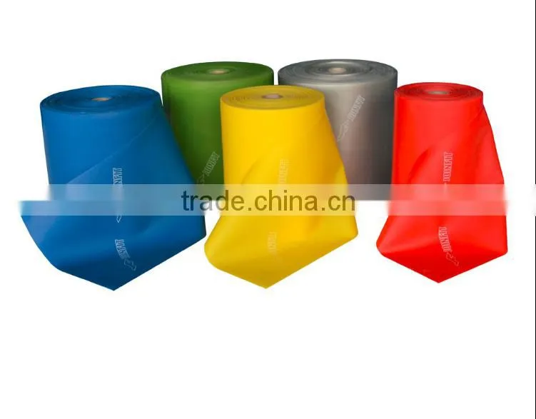 Professional Latex Resistance Bands - 25 Meters Roll, Grey, Advanced Level 5 (25LB)