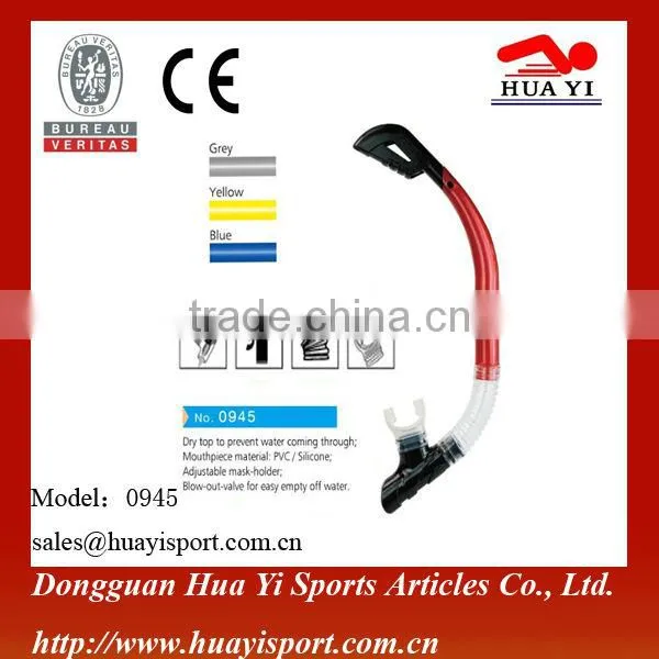 Durable package dry top adult only underwater diving snorkel