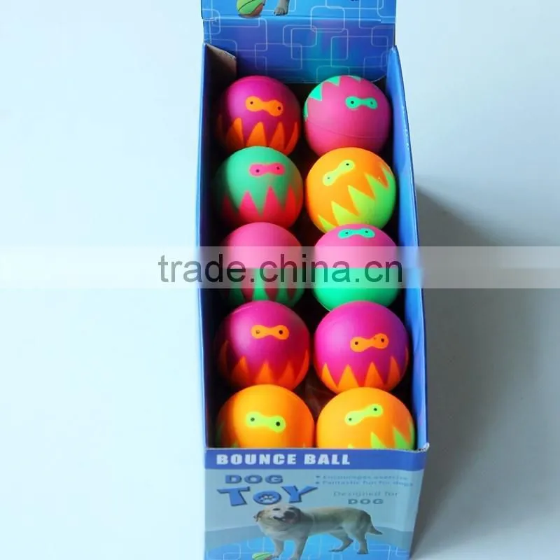 Customized Logo Dog Rubber Ball
