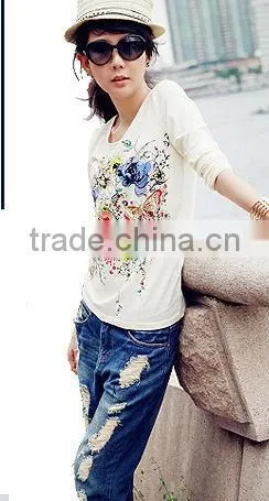 ladies t-shirt print design wholesale