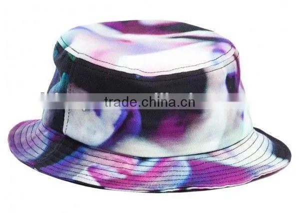 Fashion Wide Brim Bucet Hat/Plain Tie Dyed Bucket Hat Custom Design Logo
