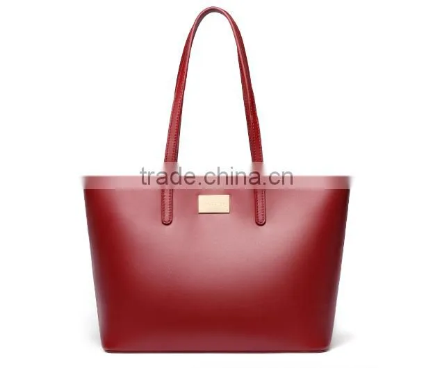 2016 trend women leather handbag lady bag factory