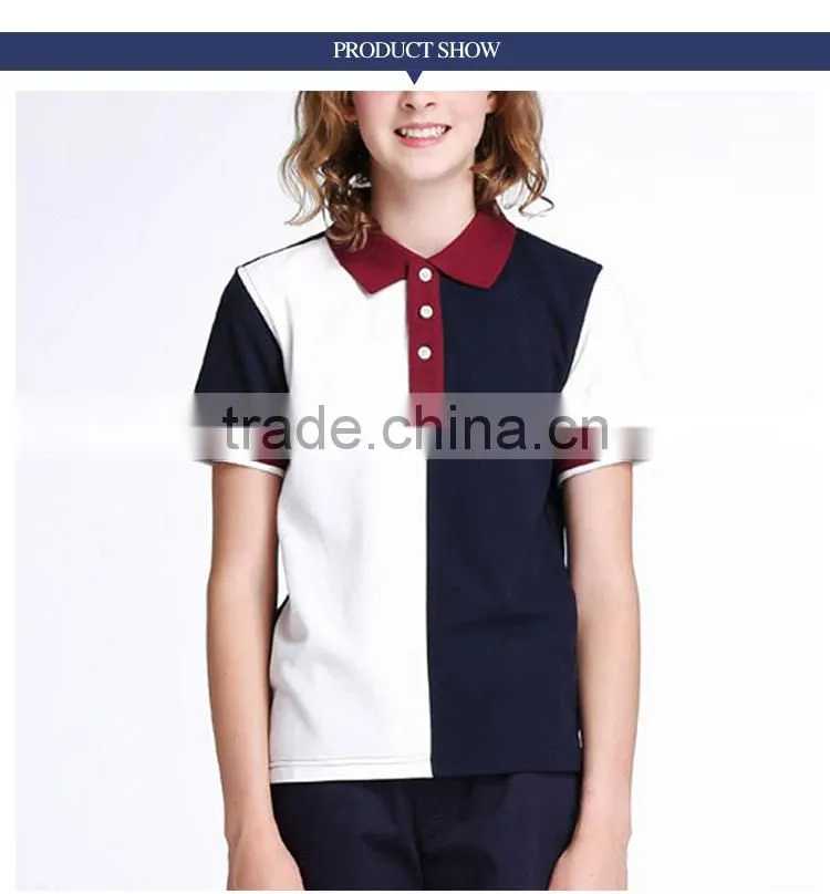school students' short sleeve T-shirts wear summer colored children's polo shirts and sweat shirts custom